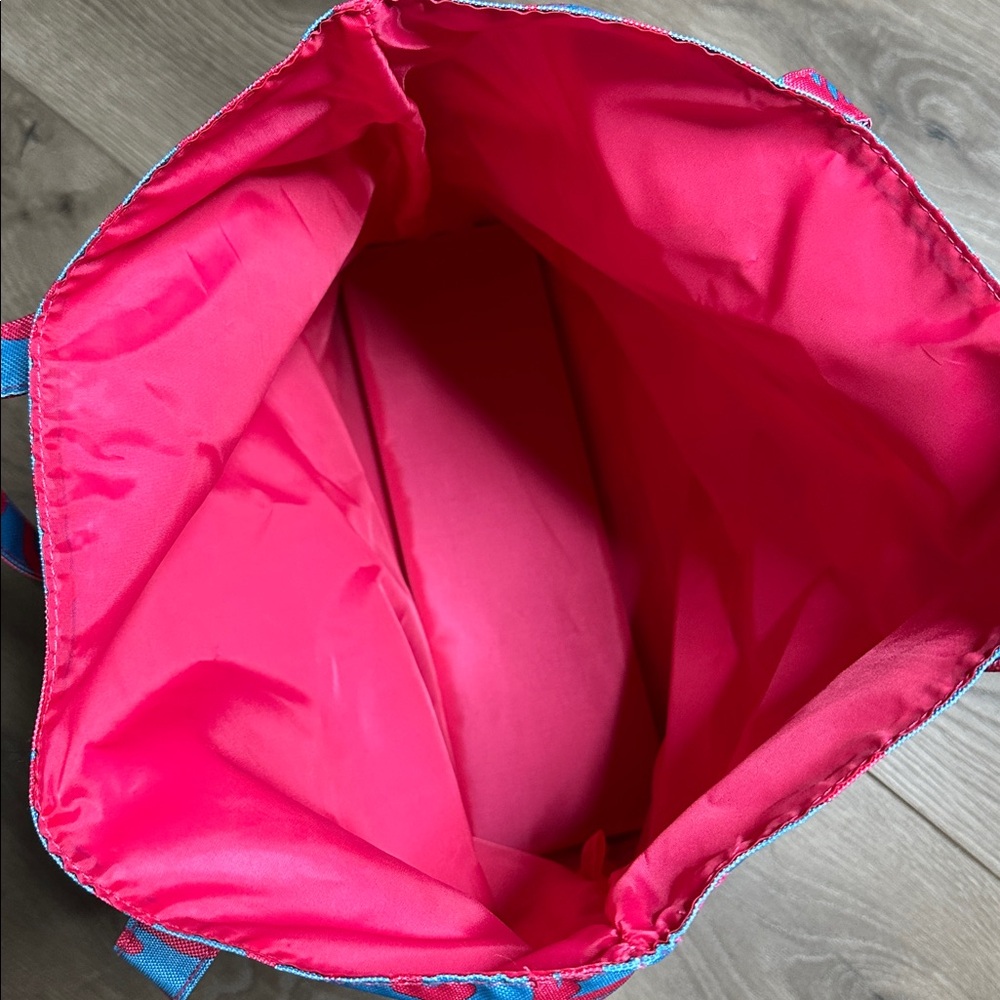 Lilly Pulitzer For Estee Lauder Tote Bag Blue Red - Picture 7 of 11